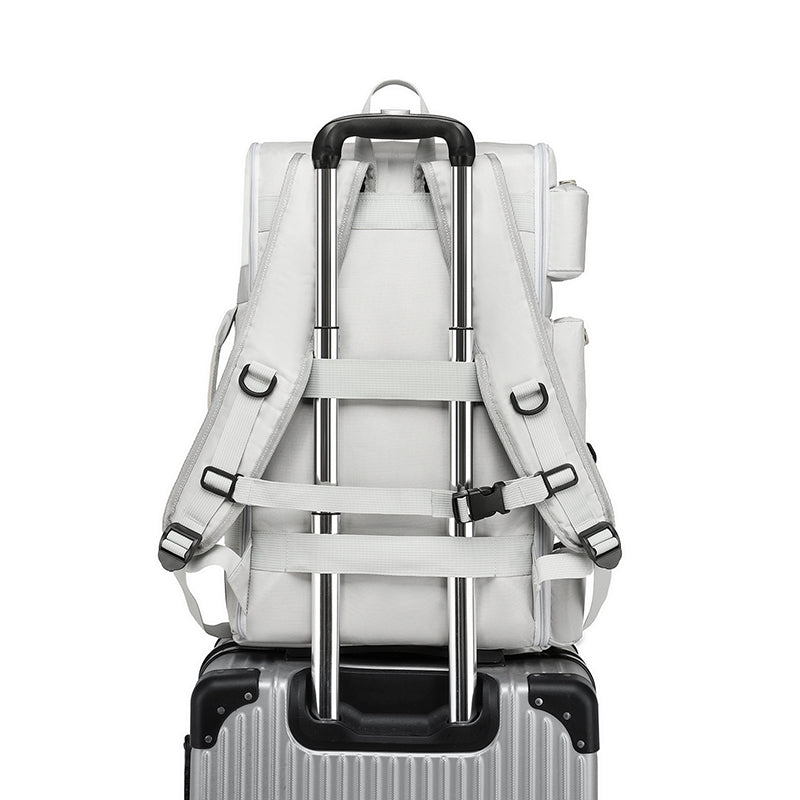 Portable 180° Flip Backpack Waterproof Multi-Pocket for Hiking Large Capacity Casual Minimalist Design Travel Backpack