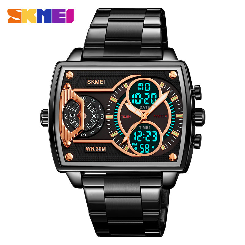 SKMEI Design Luxury Wristwatch Quartz Digital Montre Men's Reloj Multifunctional Watch