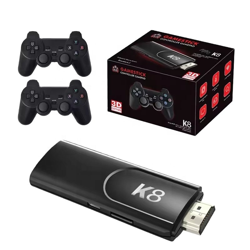 Game Stick 4K High Definition HDMI 40000+ Games, 2.4G Wireless Controllers for TV