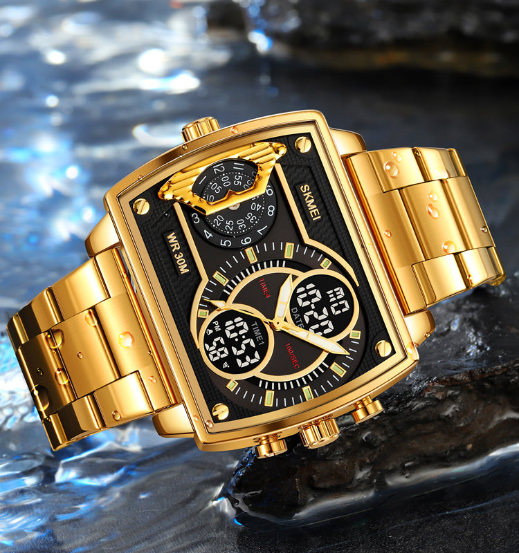 SKMEI Design Luxury Wristwatch Quartz Digital Montre Men's Reloj Multifunctional Watch