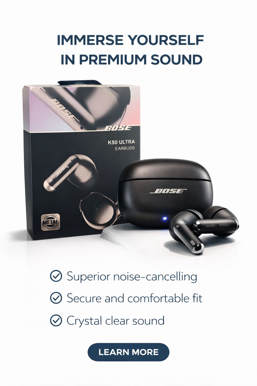 Bose Ultra Open Earbud- Up to 12 Hrs of Playtime-Design for Comfort